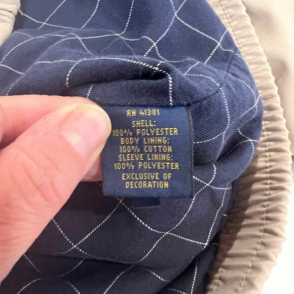 Polo Ralph Lauren Bi-Swing Water-Repellent Windbreaker Jacket, Khaki Uniform XXL - Picture 11 of 12